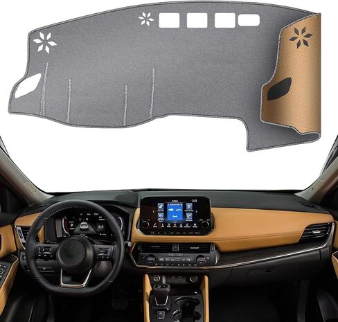 KEYOOG Dashboard Cover Dash Mat Fit for 2024-2019 Do-dge Ram 1500 2500 3500 (Without HUD Models),Car Dash Board Mat Anti-Glare Carpet,Non-Slip Pad Sunshield Protector (Grey) in Kuwait