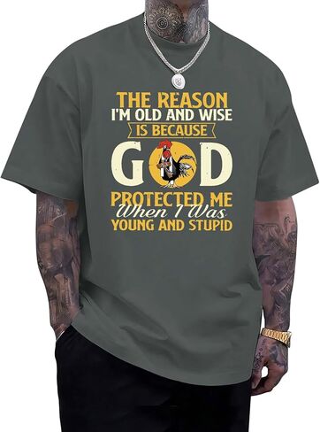 Christian Shirts for Men Jesus God Shirt Religious Bible Verse Tshirts Inspirational Faith Tee Graphic Funny Tees in Saudi Arabia