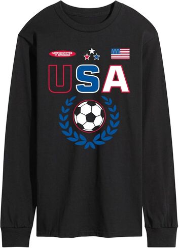 Instant Message - USA Soccer Jersey - Men's Long Sleeve Graphic T-Shirt in Kuwait