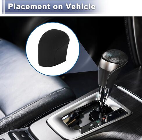 Gear Shift Knob Cover Stick Shifting Handle Protector for Toyota Camry 2018-2024 Silicone Black Anti-Slip in Saudi Arabia