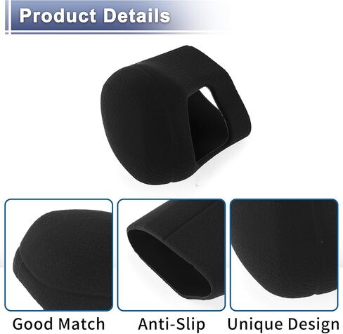 Gear Shift Knob Cover Stick Shifting Handle Protector for Toyota Camry 2018-2024 Silicone Black Anti-Slip in Saudi Arabia