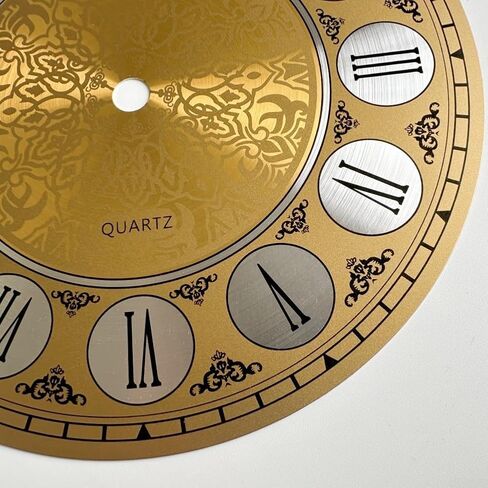 Wall Clock Dial Face, 7 Inch Diameter Vintage Aluminium Wall Clock Dial Face Roman Numeral Clock Face for Home Decor in Saudi Arabia