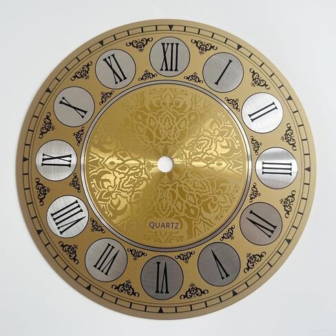 Wall Clock Dial Face, 7 Inch Diameter Vintage Aluminium Wall Clock Dial Face Roman Numeral Clock Face for Home Decor in Saudi Arabia