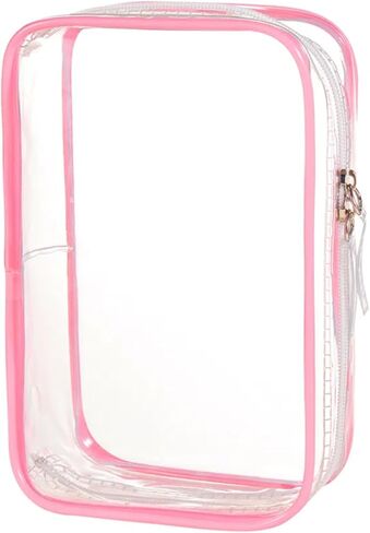 Long Flight Must Haves Traveling Items European International Airplane Essentials for Women Men Quart Size Travel Bag TSA Approved Toiletry Bag Clear Makeup Pouch,Gifts for People who Travel, 5 Pack in Saudi Arabia