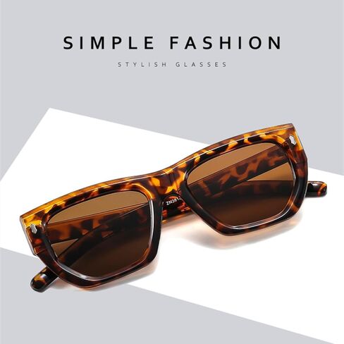 Trendy Leopard Lens Cat Eye Sunglasses for Women Tortoiseshell Frame Outdoor Men in Saudi Arabia