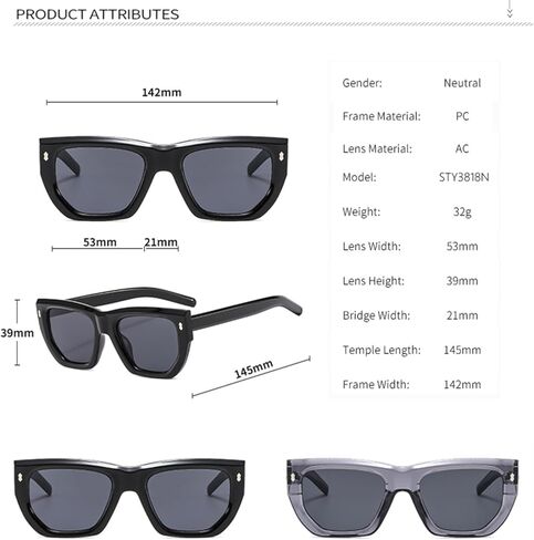 Trendy Leopard Lens Cat Eye Sunglasses for Women Tortoiseshell Frame Outdoor Men in Saudi Arabia