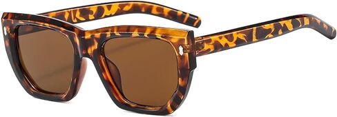 Trendy Leopard Lens Cat Eye Sunglasses for Women Tortoiseshell Frame Outdoor Men in Saudi Arabia