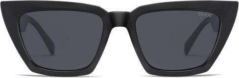 SOJOS Cat-Eye Sunglasses Recycled Fishing Net Frame Eco-Friendly UV400 Polarized Lenses,Atlantic Ocean in Saudi Arabia
