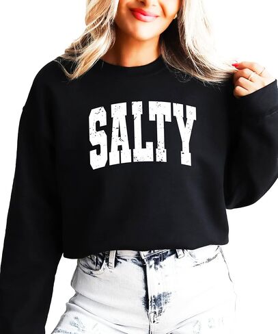 سويت شيرت Olive Loves Apple Salty للنساء والمراهقات والفتيات بلوفر صيفي للشاطئ in Saudi Arabia