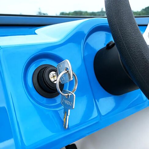 Ignition Switch with Key, 12V 10A 3-Position Universal Waterproof Keyed Ignition, Includes 2 Keys & Protective Rubber Boot, Compatible with Car Marine UTV ATV Tractor Ignition System Replacement in Saudi Arabia