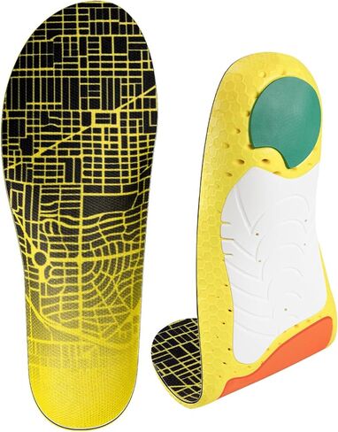 زلاجات هوكي الجليد ونعال التزلج على الجليد مع دعم قوس ثلاثي الأبعاد عالي/منخفض/متوسط ​​للنساء والرجال لاعبي الهوكي - قوس متوسط، صغير in Kuwait