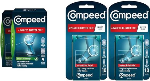 حزمة Compeed Advanced Blister Care 9 فوط رياضية مختلطة (عبوتان) و10 فوط بأحجام مختلطة (عبوتان) in Kuwait