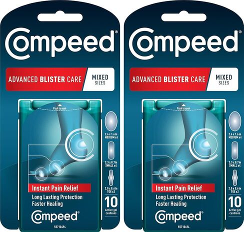 حزمة Compeed Advanced Blister Care 9 فوط رياضية مختلطة (عبوتان) و10 فوط بأحجام مختلطة (عبوتان) in Kuwait
