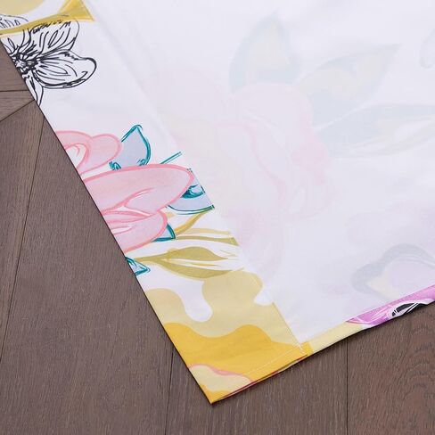 Greenland Home Watercolor Dream Curtains - Drapes - Lined Panel Pair with tiebacks - Set of 2 Panels - 84" L - White in Saudi Arabia
