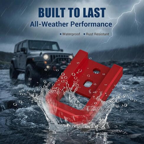 Front Tow Hooks Compatible with Toyota Tacoma (2024-2026), 4Runner (2025-2026) –2-Pack Red Powder-Coated Alloy Steel Recovery Hooks, Direct Bolt-On Installation in Kuwait