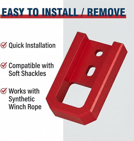 Front Tow Hooks Compatible with Toyota Tacoma (2024-2026), 4Runner (2025-2026) –2-Pack Red Powder-Coated Alloy Steel Recovery Hooks, Direct Bolt-On Installation in Kuwait