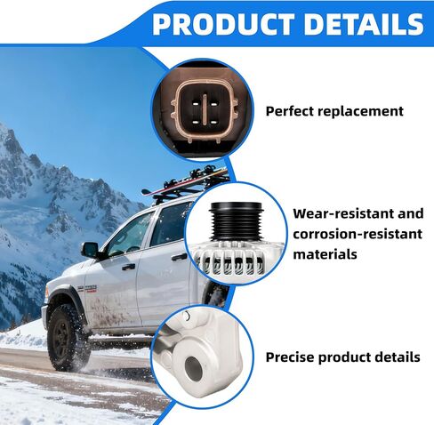 27060-28300 Alternators Compatible with Toyota RAV4 2006-2008 L4 2.4L, Automotive Replacement Alternators 11201, 104210-4790, 27060-28300, 27060-2830184 in Kuwait