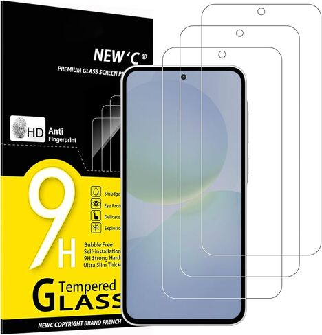 NEW'C [3 Pack Designed for Samsung Galaxy A35 5G (6.6 Inch) Screen Protector Tempered Glass,Case Friendly Scratch-proof, Bubble Free, Ultra Resistant in Saudi Arabia