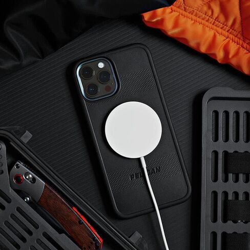 سلسلة Pelican Voyager - غطاء حماية MAGSAFE عالي التحمل لهاتف IPhone 13 Pro Max مع حافظة بمشبك حزام - حماية من السقوط بطول 18 قدمًا - حافظة 6.7 بوصات، أسود in Saudi Arabia