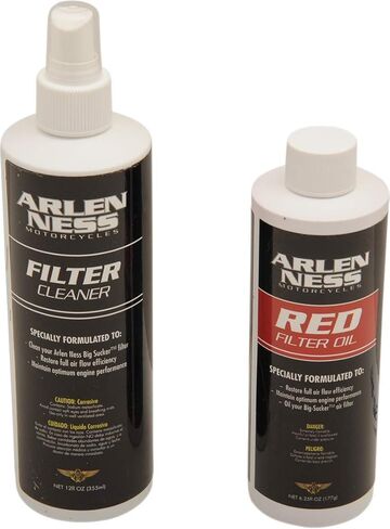 Arlen Ness 18-076 Red Air Filter Cleaner/Oil Kit in Saudi Arabia