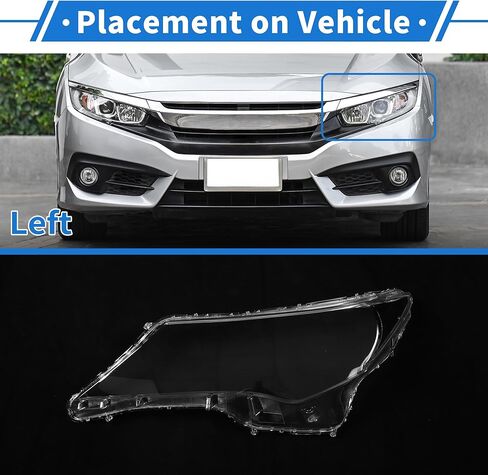 عدسة المصباح الأمامي غطاء المصباح كشافات ينس واضح غطاء للعدسات لتويوتا RAV4 2013-2015 واضح PC 1 قطعة سيارة الجبهة اليسرى in Saudi Arabia