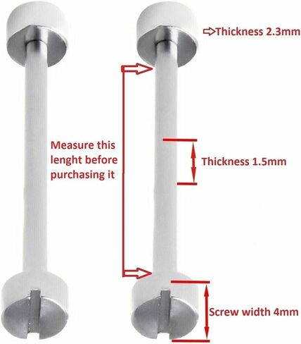 Ewatchparts 16mm Tube & Screw Pin Compatible With Cartier Pasha Watch Band Strap Stainless Steel in Saudi Arabia