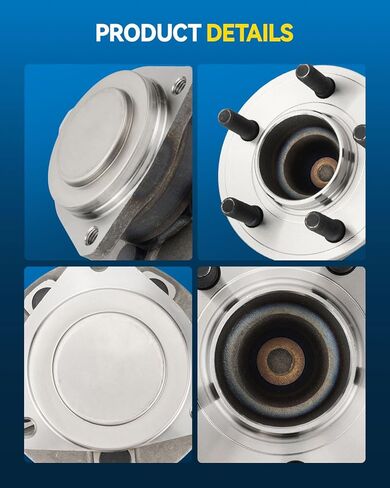 PHILTOP الجبهة 513325 محمل العجلات ومجموعة المحور 5 العروات RWD لـ 300 2012-2020 3.6L 5.7L، شاحن 2012-2020، تشالنجر 2012-2020 5.7L 3.6L مع ABS 1 قطعة in Saudi Arabia