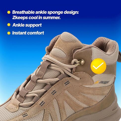 Oil Slip Resistant & Breathable Safety Shoes with Kevlar Anti-Puncture, Steel Toe Work Boots for Men and Women, Lightweight Leather Fabric Upper for Construction, Industrial, Outdoor Work ﻿ in Saudi Arabia