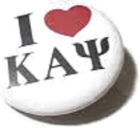 I LOVE Kappa Alpha Psi Round Button Pin in Kuwait