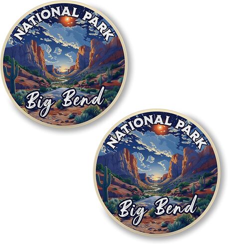 Big Bend National Park Texas Pin Button 2.25 inch 2-Pack Rio Grande Santa Elena Canyon – Pinback Button for Jeans Pants Shirt Backpack – Pins for Clothes Hat Cap ID45000 in Saudi Arabia