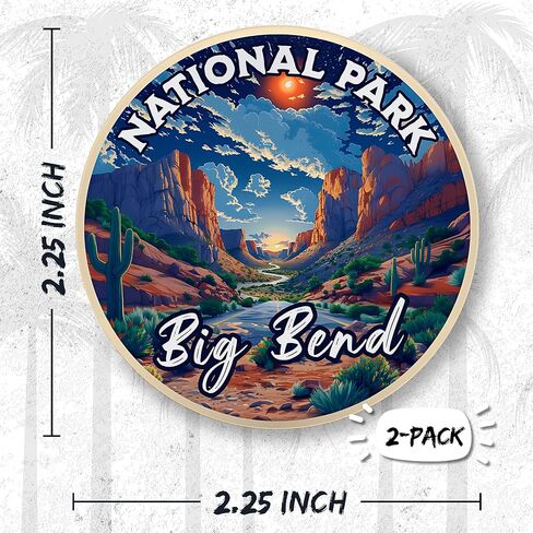 Big Bend National Park Texas Pin Button 2.25 inch 2-Pack Rio Grande Santa Elena Canyon – Pinback Button for Jeans Pants Shirt Backpack – Pins for Clothes Hat Cap ID45000 in Saudi Arabia