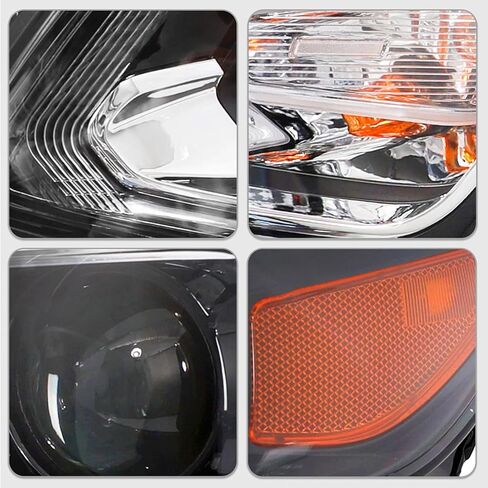 2016 2017 2018 المصابيح الأمامية ماليبو LH، مجموعة المصابيح الأمامية متوافقة مع تشيفي ماليبو 2016-2018 استبدال المصابيح الأمامية الهالوجين الجانب الأيسر للسائق GM2502426 in Kuwait