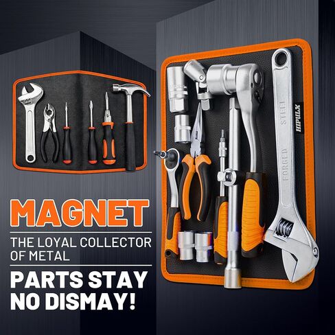 لوحة أدوات مغناطيسية 12.5 بوصة × 9.75 بوصة - 40 رطلًا حصيرة مغناطيسية مرنة شديدة التحمل للأدوات، حماية من الخدوش من مادة PVC المقاومة للزيت لمنضدة عمل السيارة، حصيرة مغناطيسية قابلة للانحناء لإصلاح السيارات والأعمال اليدوية in Kuwait