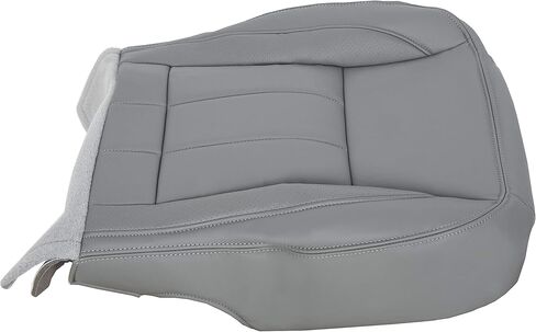 HECASA Bottom Seat Cover Replacement Compatible with 2006-2009 Dodge Ram 1500 2500 3500 Driver Side Laramie Bottom Seat Cloth Cover Synthetic Leather Gray in Saudi Arabia