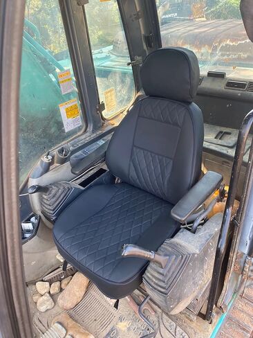 Heavy Equipment Seat Cushion Compatible with Komatsu & Kobelco Excavators Model, Universal Fit (Type 5, Fits for Kobelco) in Saudi Arabia
