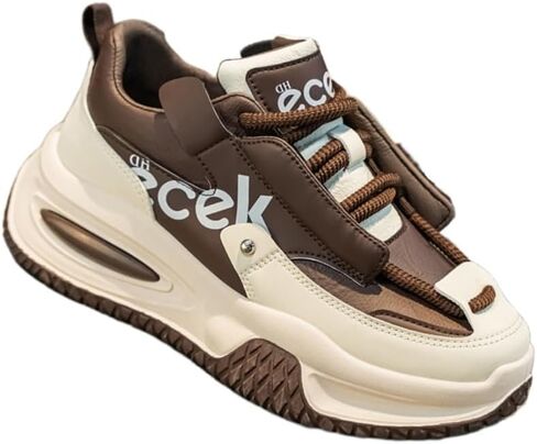 حذاء جري رياضي كاجوال بنعل سميك كبير الحجم للرجال. مضاد للانزلاق، متين، مسامي ومريح. قديم وعصري، ومتعدد الاستخدامات. in Kuwait