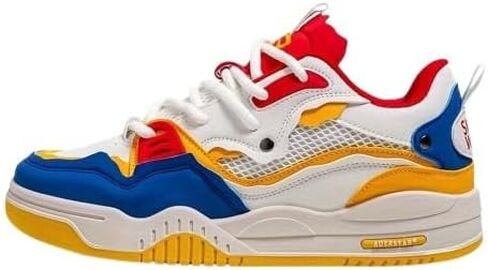 Men's Trendy Street Style Skate Shoes, Comfy Non Slip Lace Up Casual Sneakers for Men's Outdoor Activities in Kuwait