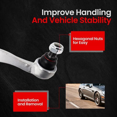 Front Lower Control Arm Kit with Ball Joint & Bushing for Mercedes-Benz C250 2010-2015, C300, C350, E350, E400, E550, SLK250, SLK300, SLK350, Set of 4 in Kuwait