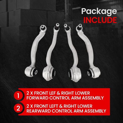 Front Lower Control Arm Kit with Ball Joint & Bushing for Mercedes-Benz C250 2010-2015, C300, C350, E350, E400, E550, SLK250, SLK300, SLK350, Set of 4 in Kuwait