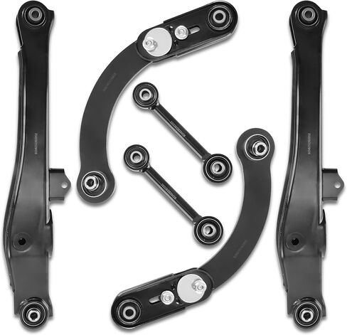 Rear Upper and Lower Control Arm Kit Adjustable K641868 K641281 K641226 Compatible for Jeep Compass Patriot 2007-2017 Compatible for Dodge Caliber 2007-2012 Left and Right 6pcs in Saudi Arabia