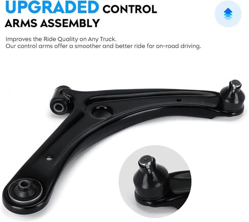 Front Lower Control Arm for 2007-2017 Jeep Compass Patriot 2007-2012 Dodge Caliber Passenger & Driver Side w/Ball Joint Assembly K620065 K620066, 2 PCS in Saudi Arabia
