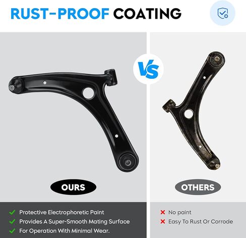 Front Lower Control Arm for 2007-2017 Jeep Compass Patriot 2007-2012 Dodge Caliber Passenger & Driver Side w/Ball Joint Assembly K620065 K620066, 2 PCS in Saudi Arabia