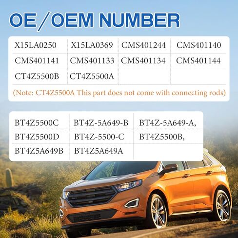 Rear Upper & Lower Control Arm Kit Fits For Ford Edge 2011-2015 for Lincoln MKX 2011-2015 w/Ball Joints Replace# CMS401140 CMS401141 CMS401244 in Kuwait
