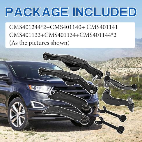 Rear Upper & Lower Control Arm Kit Fits For Ford Edge 2011-2015 for Lincoln MKX 2011-2015 w/Ball Joints Replace# CMS401140 CMS401141 CMS401244 in Kuwait