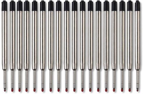 6 Pack - TikiPen Blue Parker Compatible Ballpoint Pen Refills. Smooth Writing German Ink and 1mm Medium Tip… (Red) in Kuwait