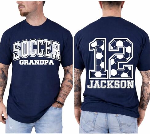 Personalized Soccer Mom Shirt, Custom Name and Number Soccer Shirts, Mothers Day for Soccers Mom, Dad, Grandma in Kuwait