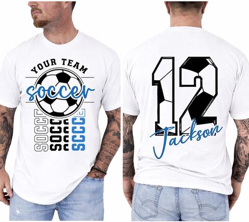 Personalized Soccer Mom Shirt, Custom Name and Number Soccer Shirts, Mothers Day for Soccers Mom, Dad, Grandma in Saudi Arabia