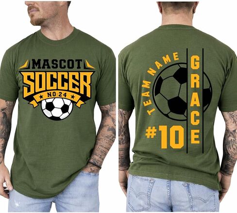 Personalized Soccer Mom Shirt, Custom Name and Number Soccer Shirts, Mothers Day for Soccers Mom, Dad, Grandma in Saudi Arabia