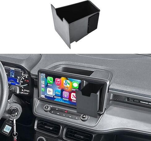Center Console Drawer Organizer Compatible with 2022-2024 Ford Maverick Interior Accessories, Right-Side Dash Cubby Hidden Screen Panel Multimedia Storage Tray, Black in Saudi Arabia