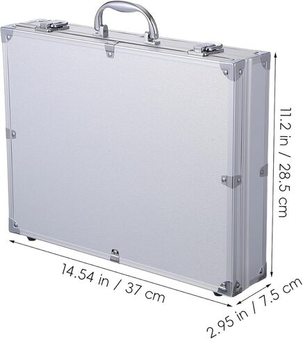 ERINGOGO Aluminum Briefcase - 11 Inch Hard Laptop Briefcases with Lock, Multifunctional Attache Case in Saudi Arabia